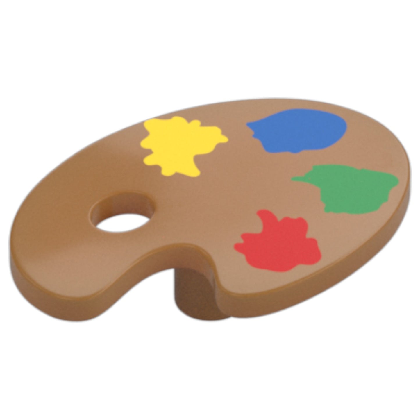 LEGO Zubehör Farbmischpalette mit 4 Farben und Pinsel - Nougat - 78524