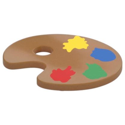 LEGO Zubehör Farbmischpalette mit 4 Farben und Pinsel - Nougat - 78524