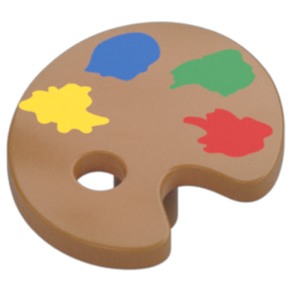 LEGO Zubehör Farbmischpalette mit 4 Farben und Pinsel - Nougat - 78524