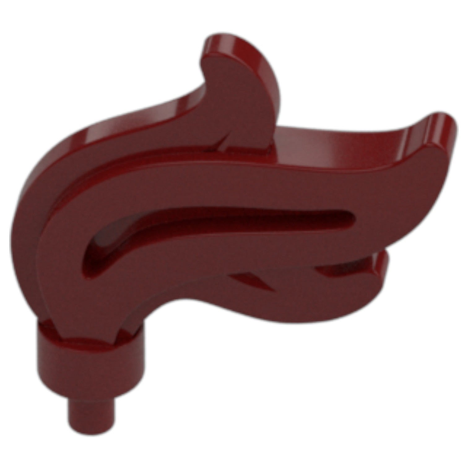 LEGO Zubehör Feder Gross 5 Stk. - Dunkel Rot - 28661