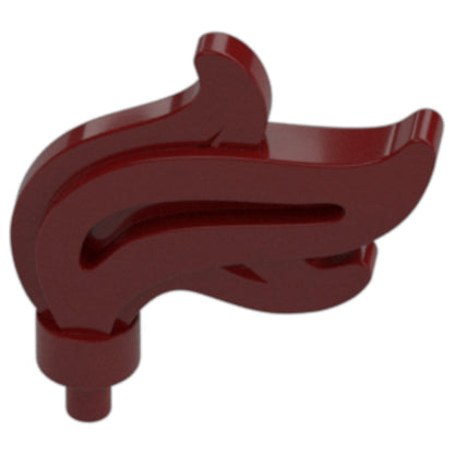 LEGO Zubehör Feder Gross 5 Stk. - Dunkel Rot - 28661