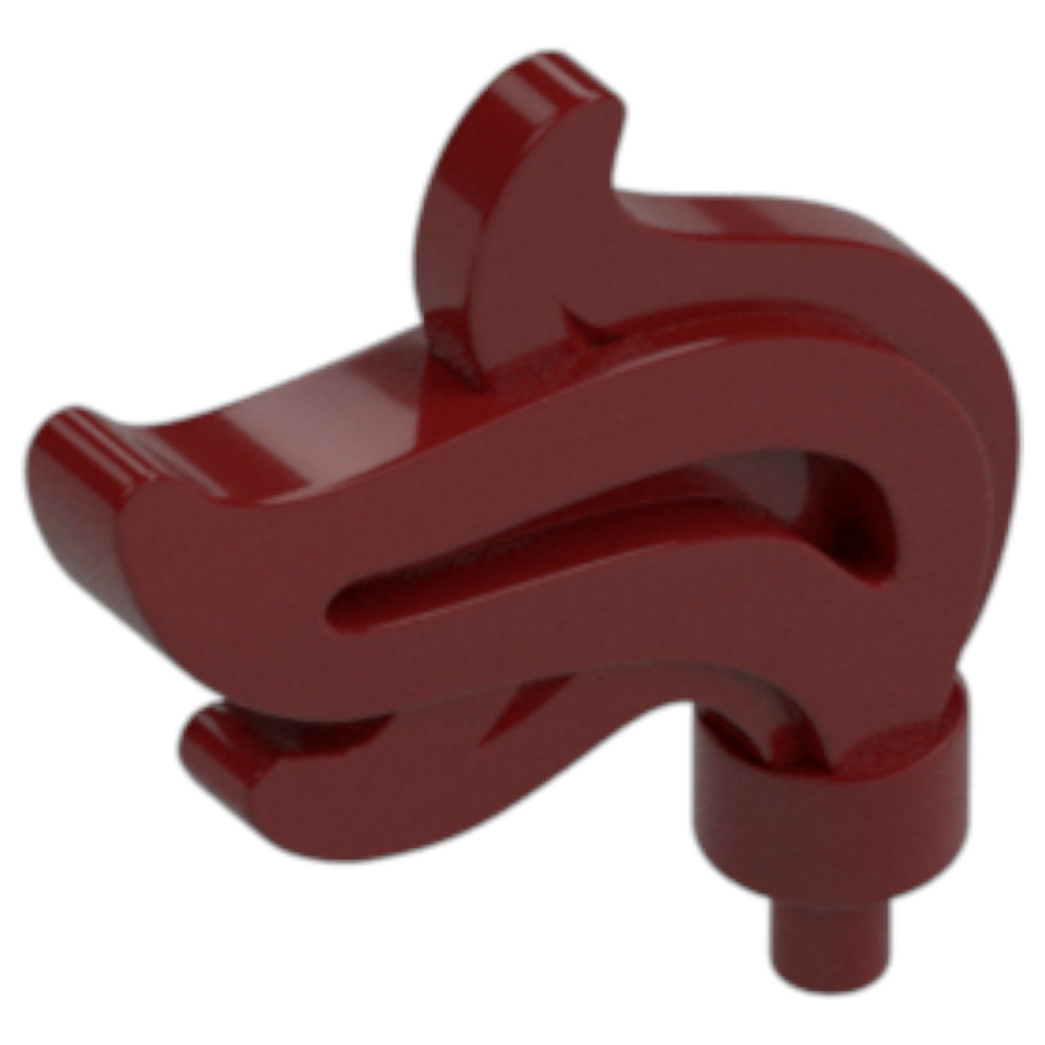 LEGO Zubehör Feder Gross 5 Stk. - Dunkel Rot - 28661