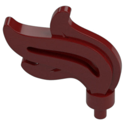 LEGO Zubehör Feder Gross 5 Stk. - Dunkel Rot - 28661