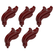 LEGO Zubehör Feder Gross 5 Stk. - Dunkel Rot - 28661