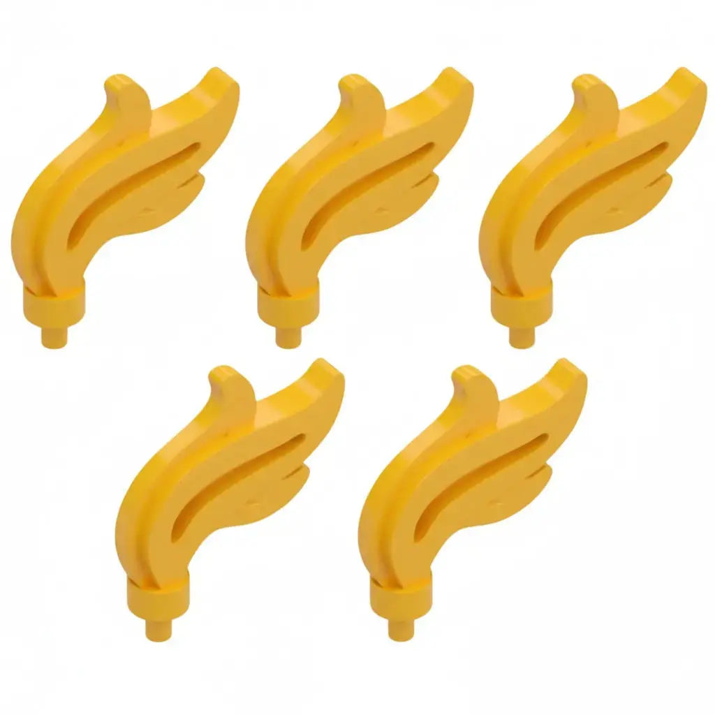 LEGO Zubehör Feder Gross 5 Stk. - Gelb - 28661 Spiele Pirat