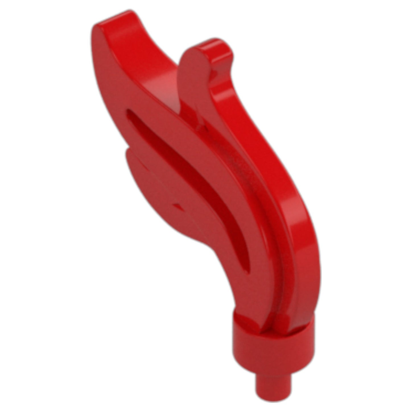 LEGO Zubehör Feder Gross 5 Stk. - Rot - 28661