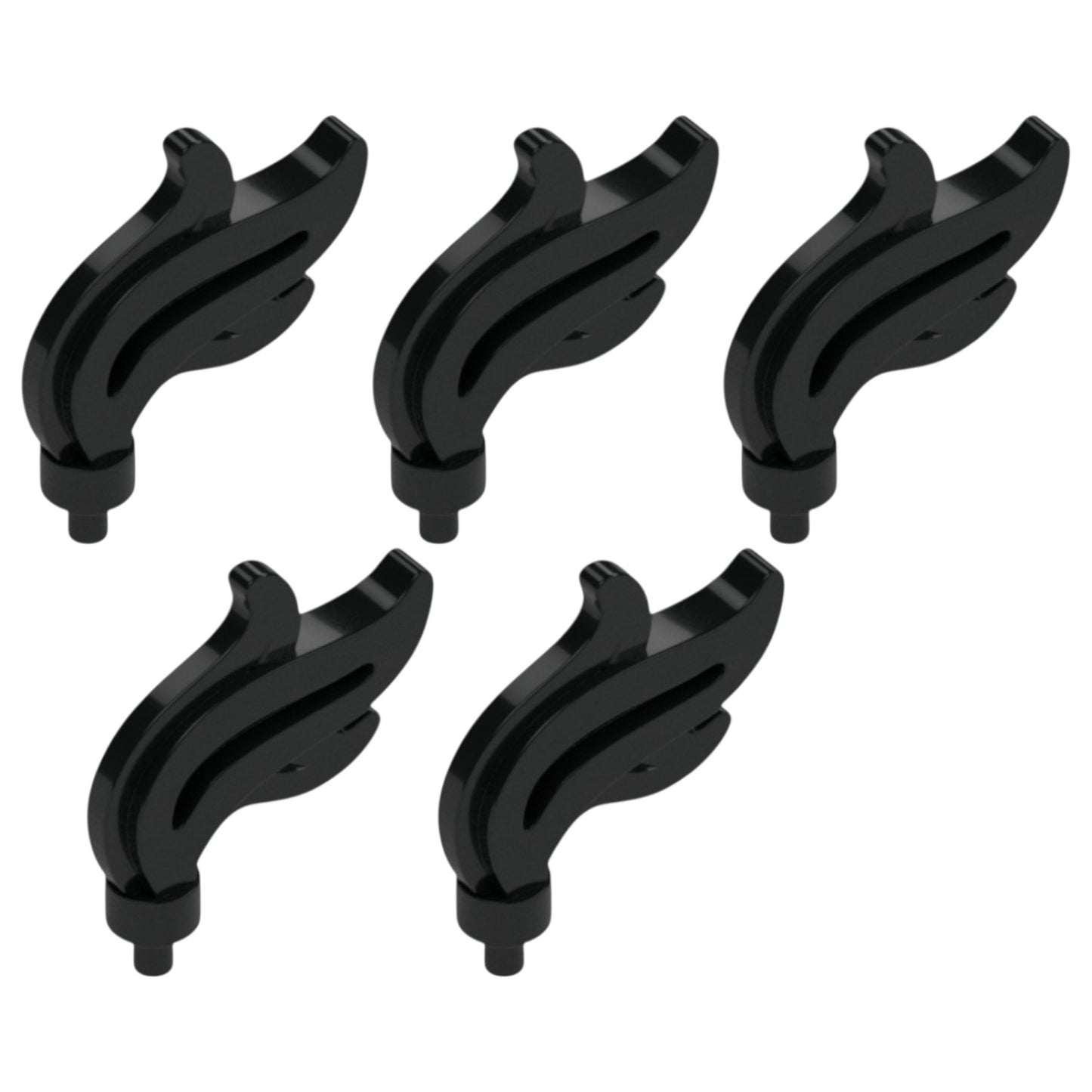 LEGO Zubehör Feder Gross 5 Stk. - Schwarz - 28661