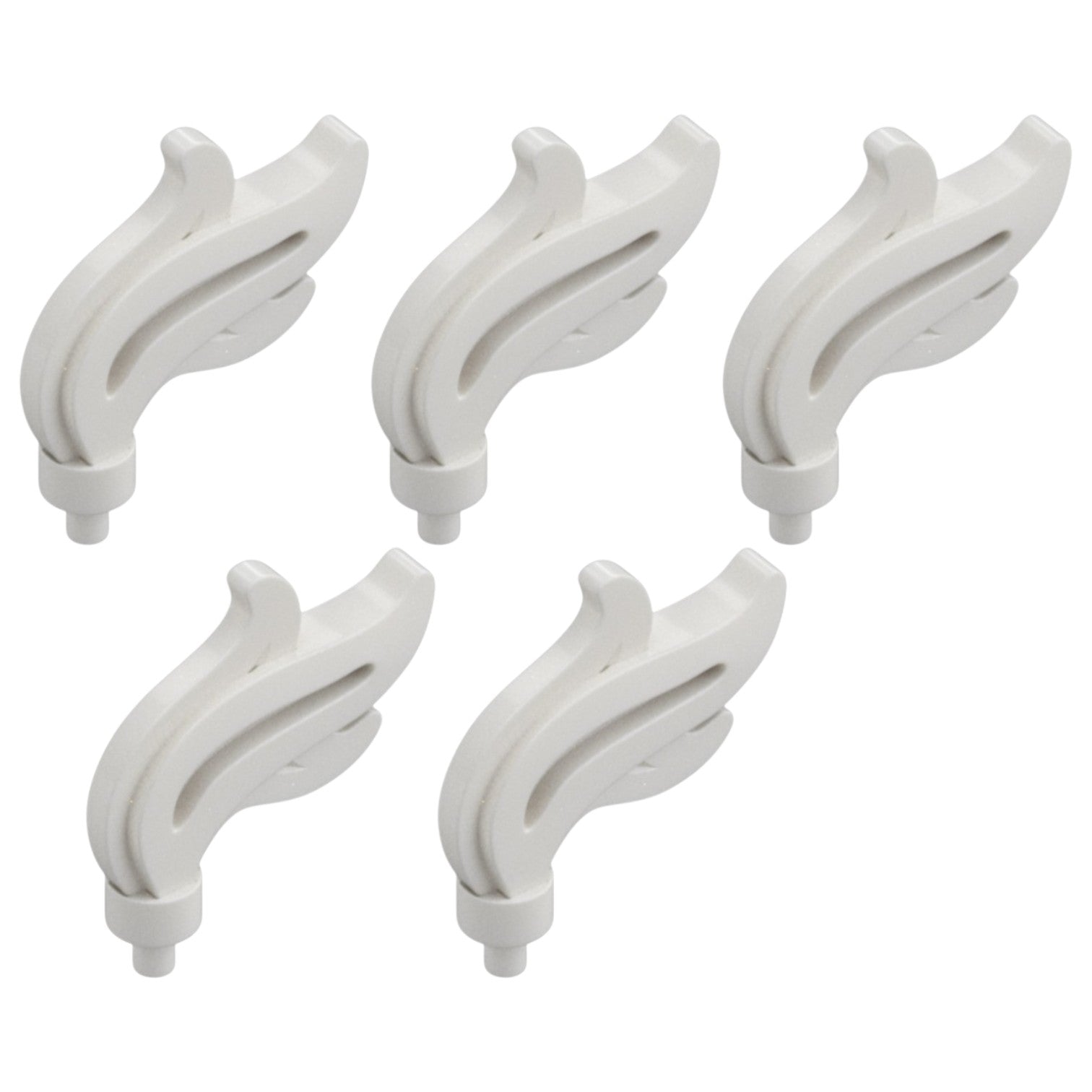 LEGO Zubehör Feder Gross 5 Stk. - Weiss - 28661