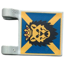 LEGO Zubehör Flagge 2x2 Löwenkopf mit Krone Spiele Pirat