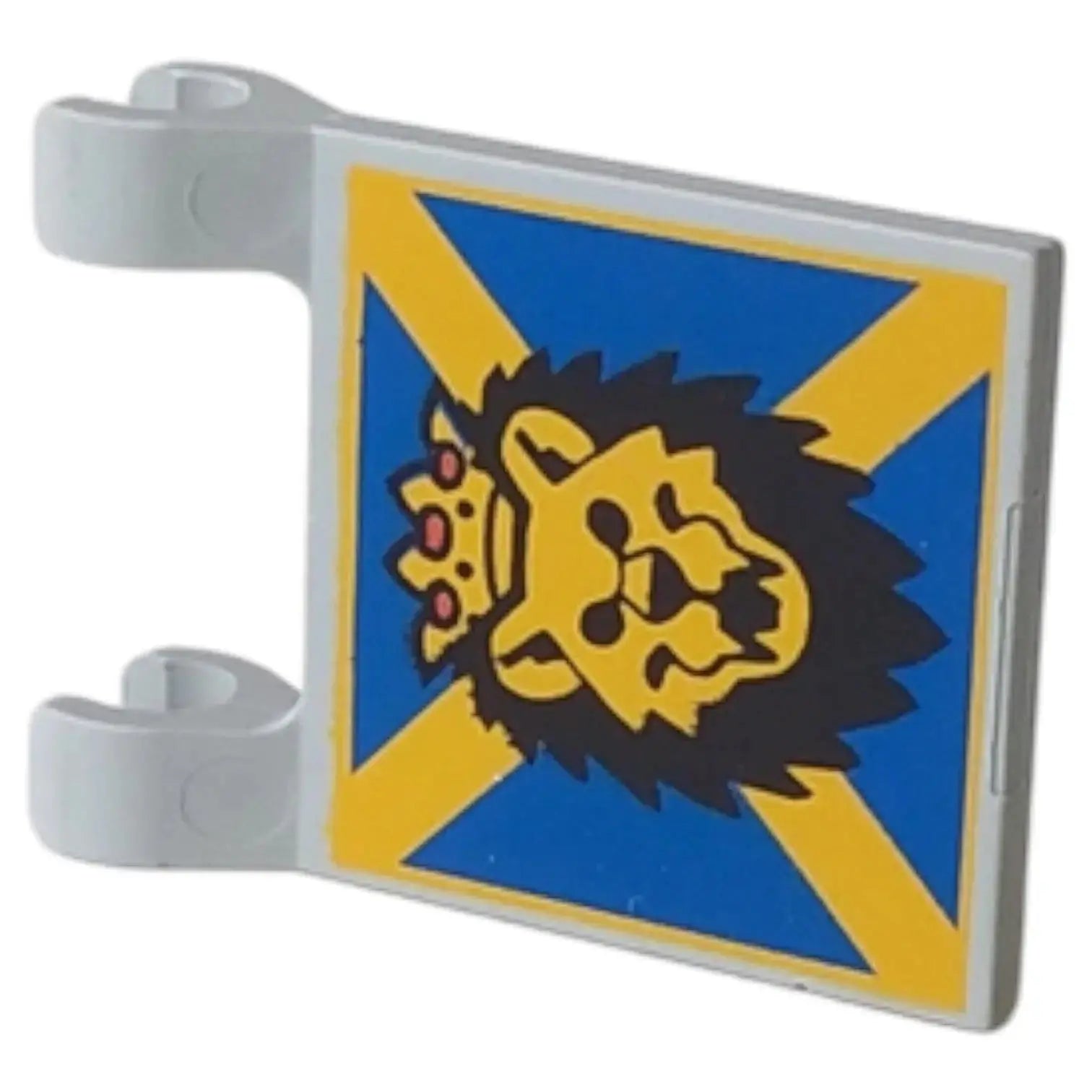 LEGO Zubehör Flagge 2x2 Löwenkopf mit Krone Spiele Pirat
