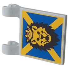 LEGO Zubehör Flagge 2x2 Löwenkopf mit Krone Spiele Pirat