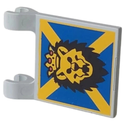 LEGO Zubehör Flagge 2x2 Löwenkopf mit Krone Spiele Pirat