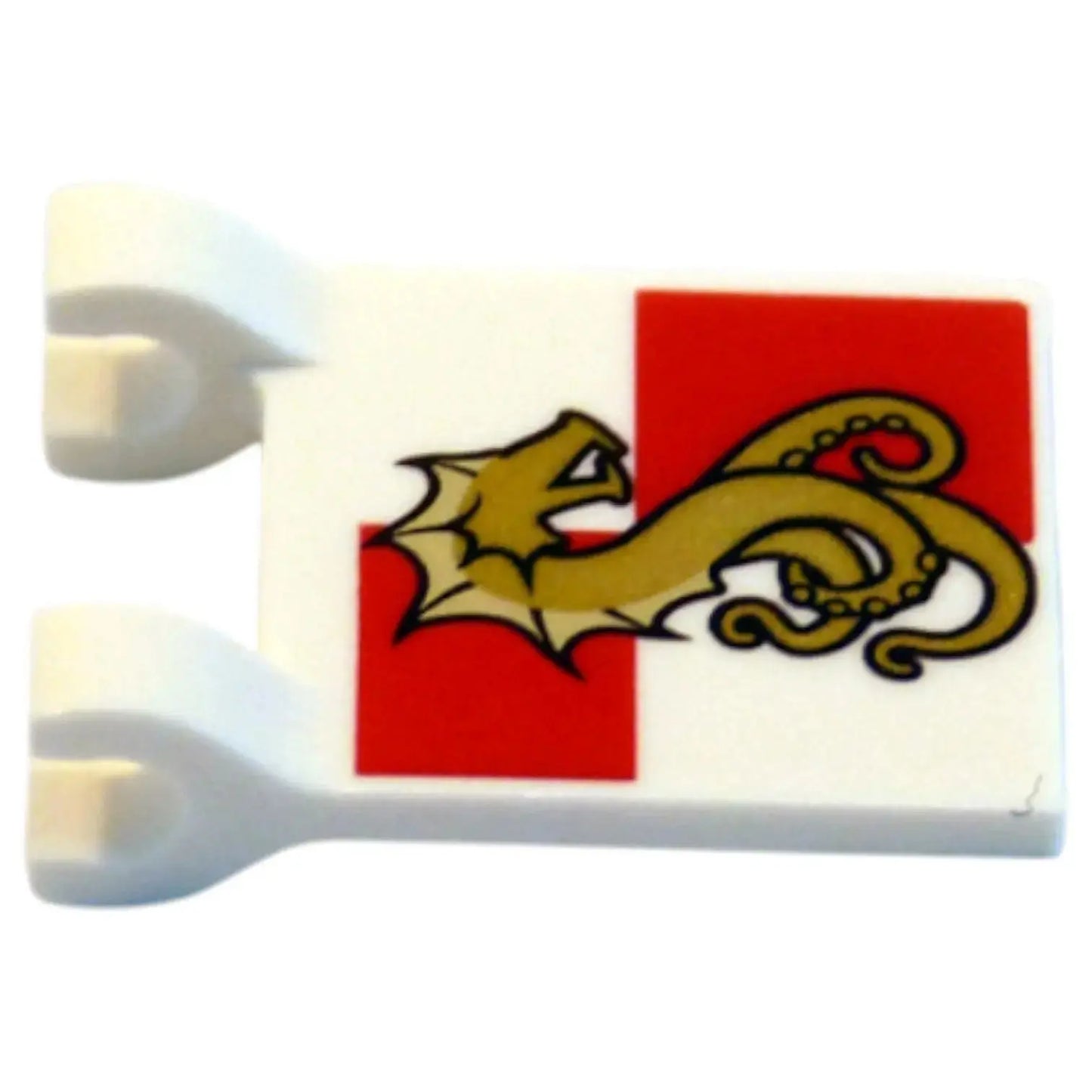 LEGO Zubehör Flagge 2x2 mit Seeungeheuer Leviathan Spiele Pirat