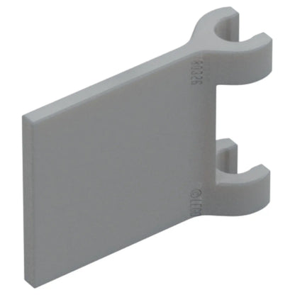 LEGO Zubehör Flagge 2x2 quadratisch - Grau - 80326 Spiele Pirat