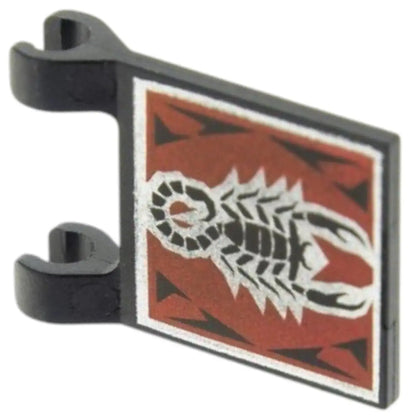 LEGO Zubehör Flagge 2x2 quadratisch -  Skorpion und Löwe Spiele Pirat