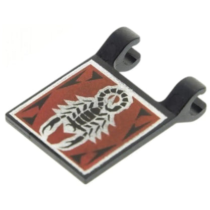 LEGO Zubehör Flagge 2x2 quadratisch -  Skorpion und Löwe Spiele Pirat