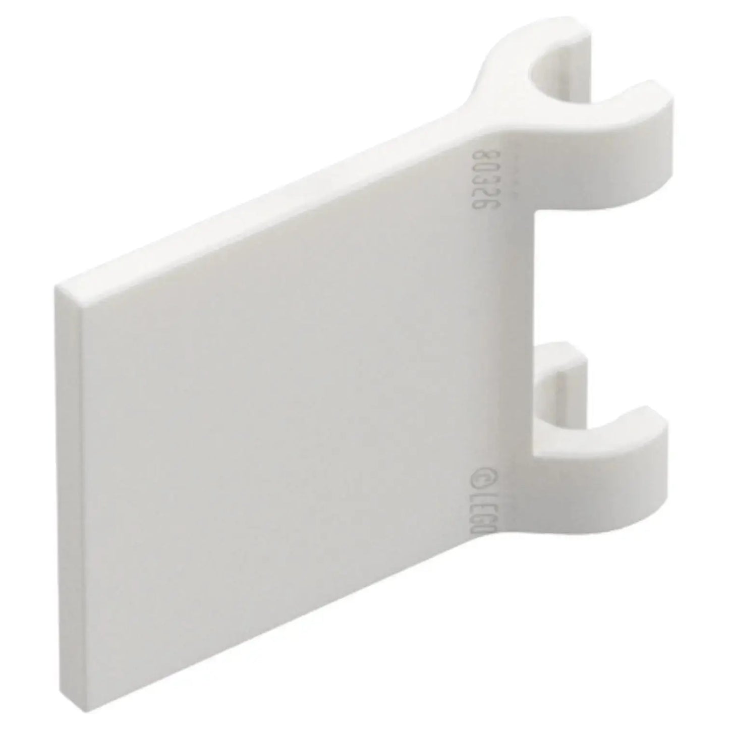 LEGO Zubehör Flagge 2x2 quadratisch - Weiss - 80326 Spiele Pirat