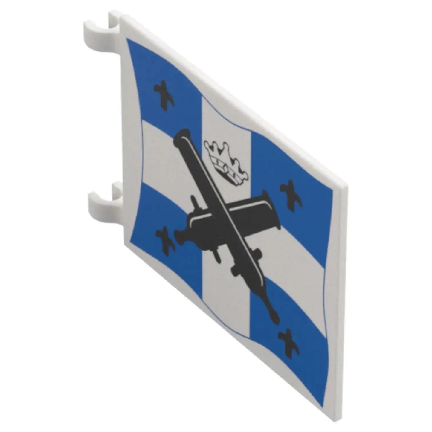 LEGO Zubehör Flagge 6x5 grosse Kanonen, Lilien und Krone Spiele Pirat