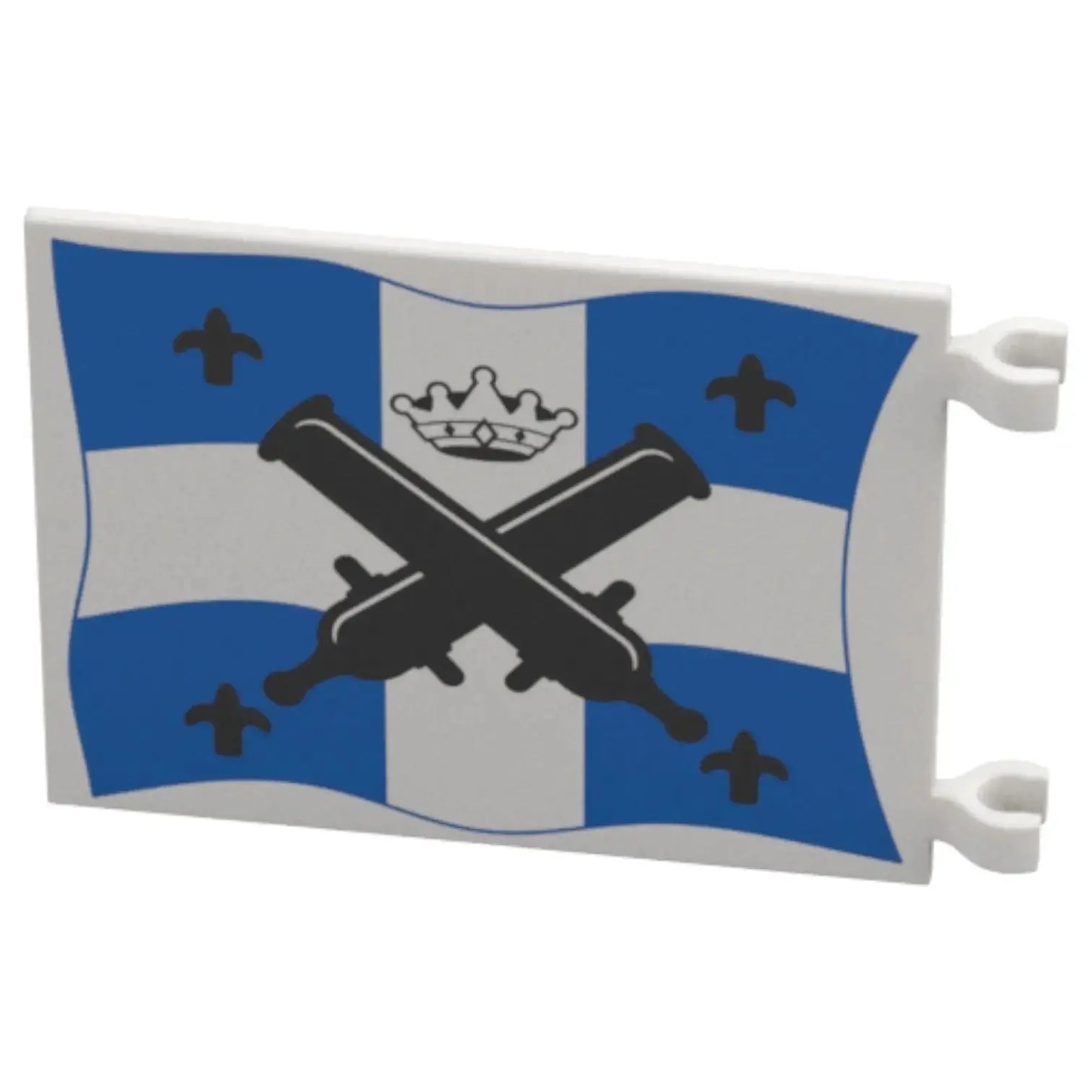 LEGO Zubehör Flagge 6x5 grosse Kanonen, Lilien und Krone Spiele Pirat