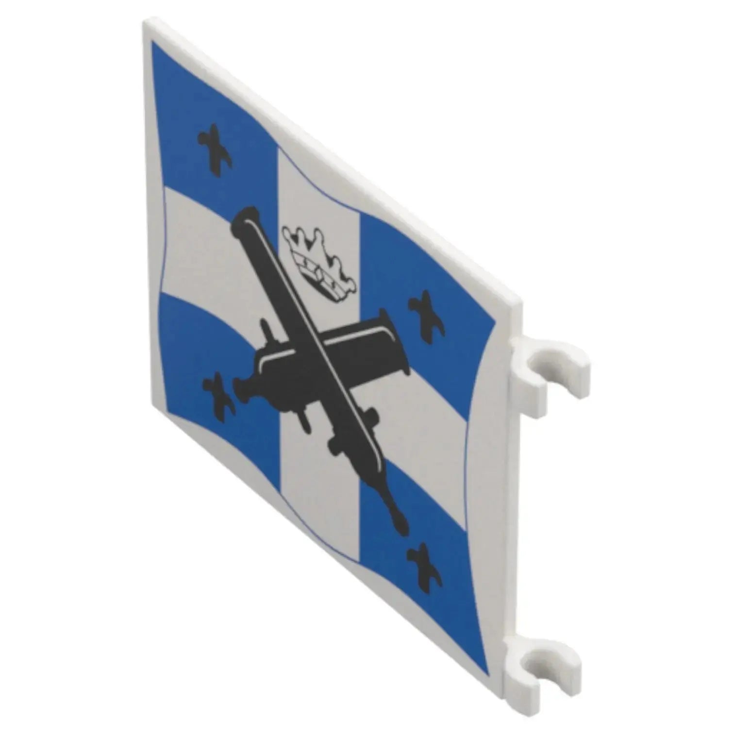 LEGO Zubehör Flagge 6x5 grosse Kanonen, Lilien und Krone Spiele Pirat
