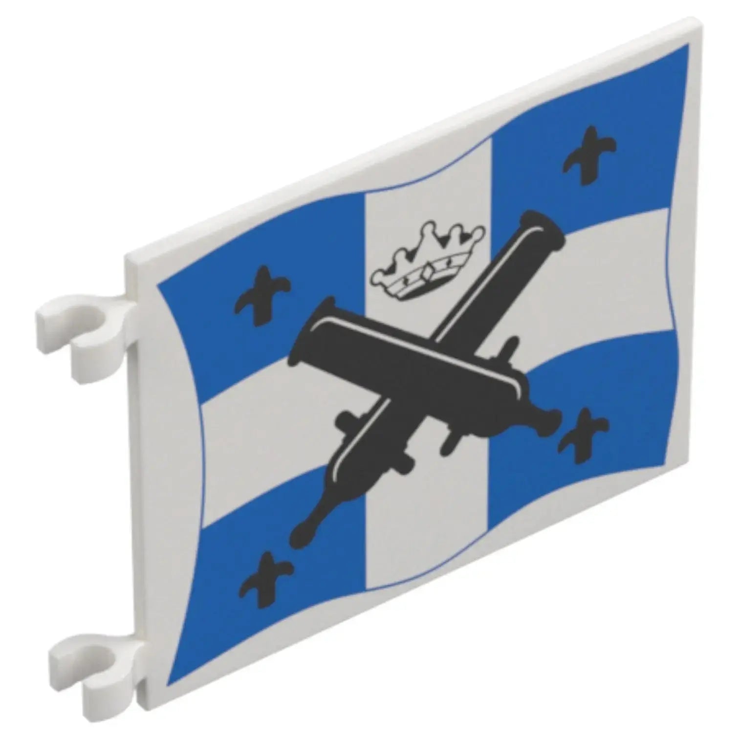 LEGO Zubehör Flagge 6x5 grosse Kanonen, Lilien und Krone Spiele Pirat