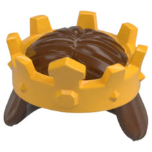 LEGO Zubehör Haare Braun mit König Krone Spiele Pirat