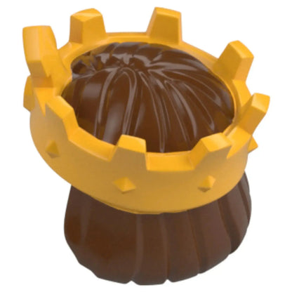 LEGO Zubehör Haare Braun mit König Krone Spiele Pirat
