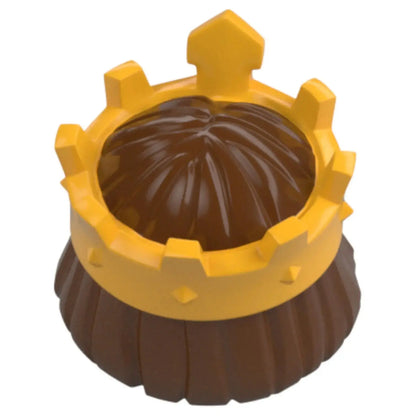 LEGO Zubehör Haare Braun mit König Krone Spiele Pirat