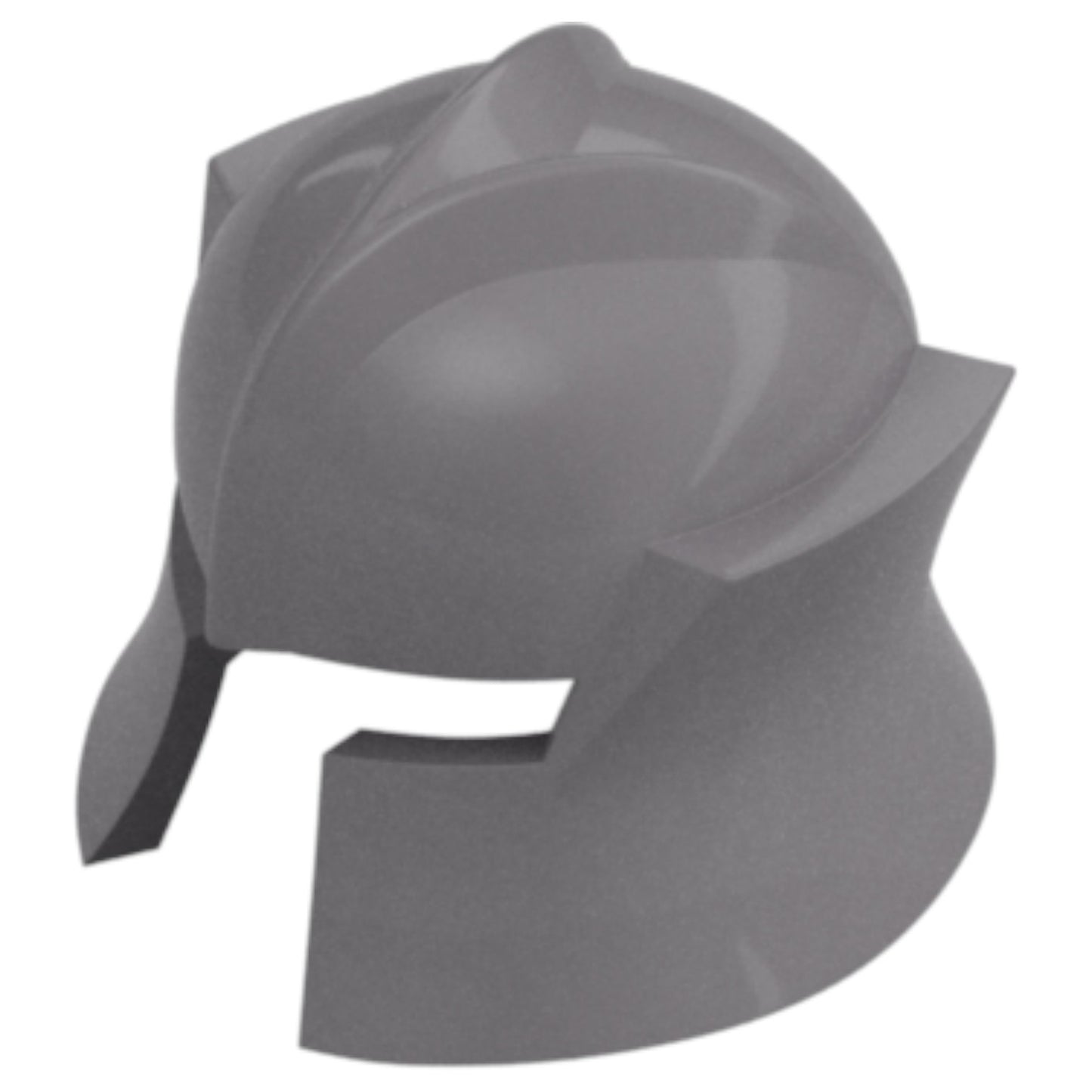 LEGO Zubehör Helm Dunkel Ritter - Silber Metallic - 48493