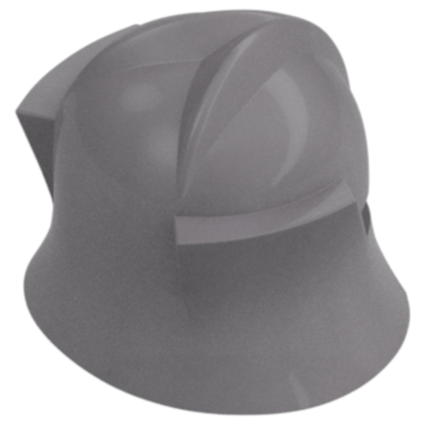 LEGO Zubehör Helm Dunkel Ritter - Silber Metallic - 48493