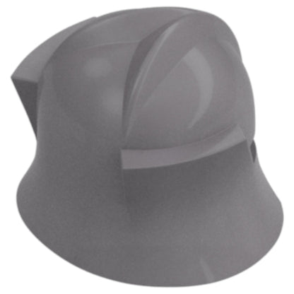 LEGO Zubehör Helm Dunkel Ritter - Silber Metallic - 48493