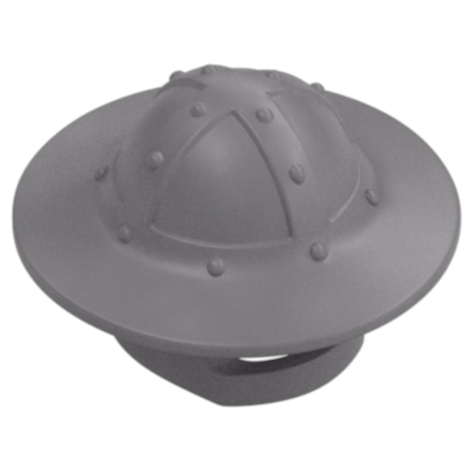 LEGO Zubehör Helm Ritter Stahl - Silber Metallic - 30273