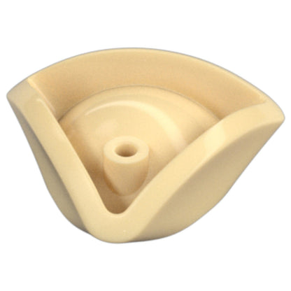 LEGO Zubehör Kopfbedeckung Hut - Piratendreizack - Beige - 2544