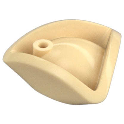 LEGO Zubehör Kopfbedeckung Hut - Piratendreizack - Beige - 2544