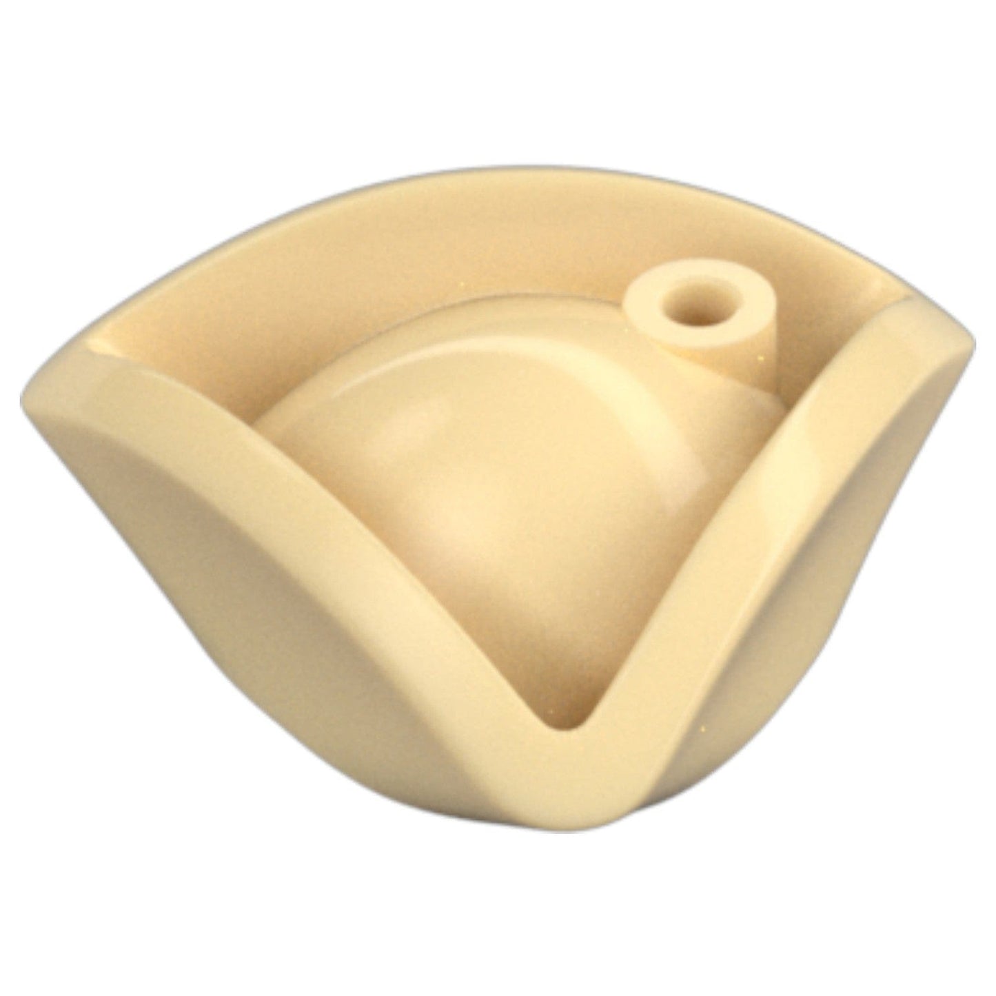 LEGO Zubehör Kopfbedeckung Hut - Piratendreizack - Beige - 2544