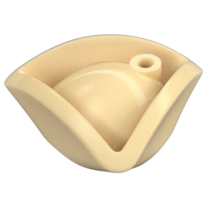 LEGO Zubehör Kopfbedeckung Hut - Piratendreizack - Beige - 2544