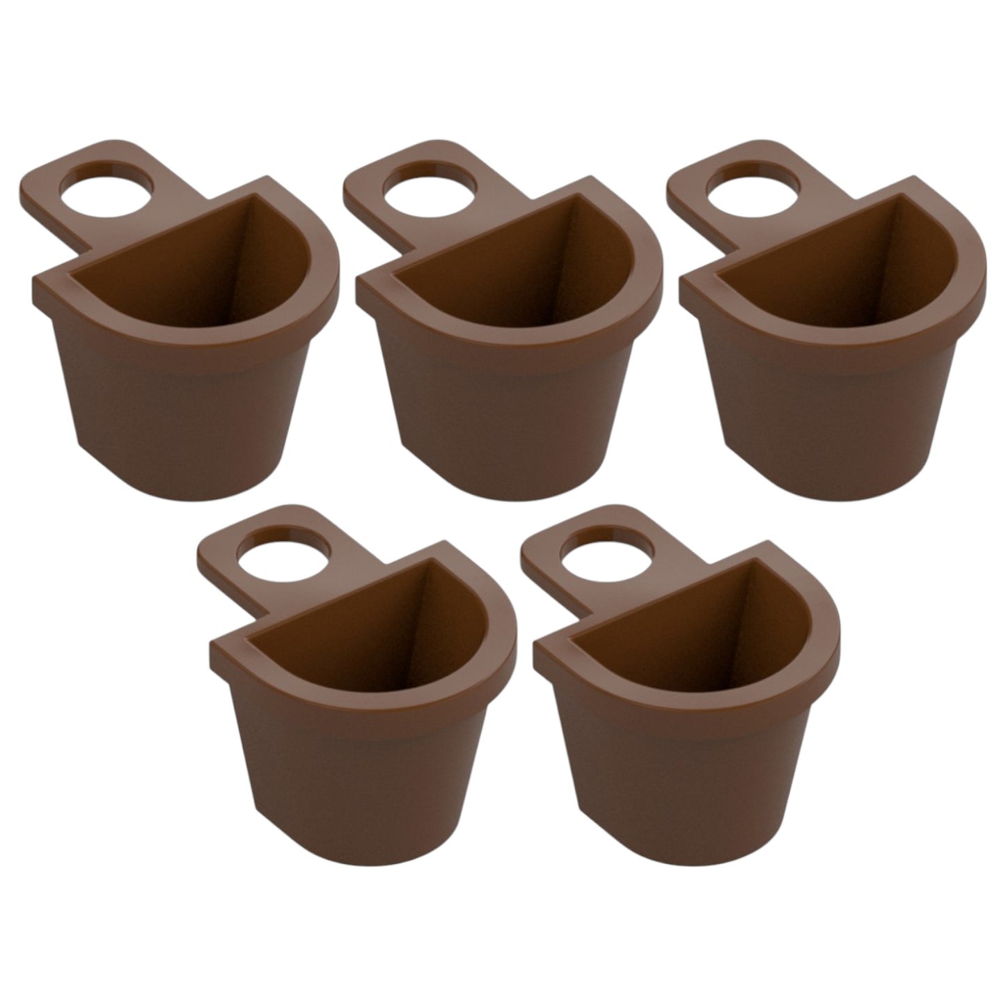 LEGO Zubehör Korb 5 Stk. - Braun - 5678