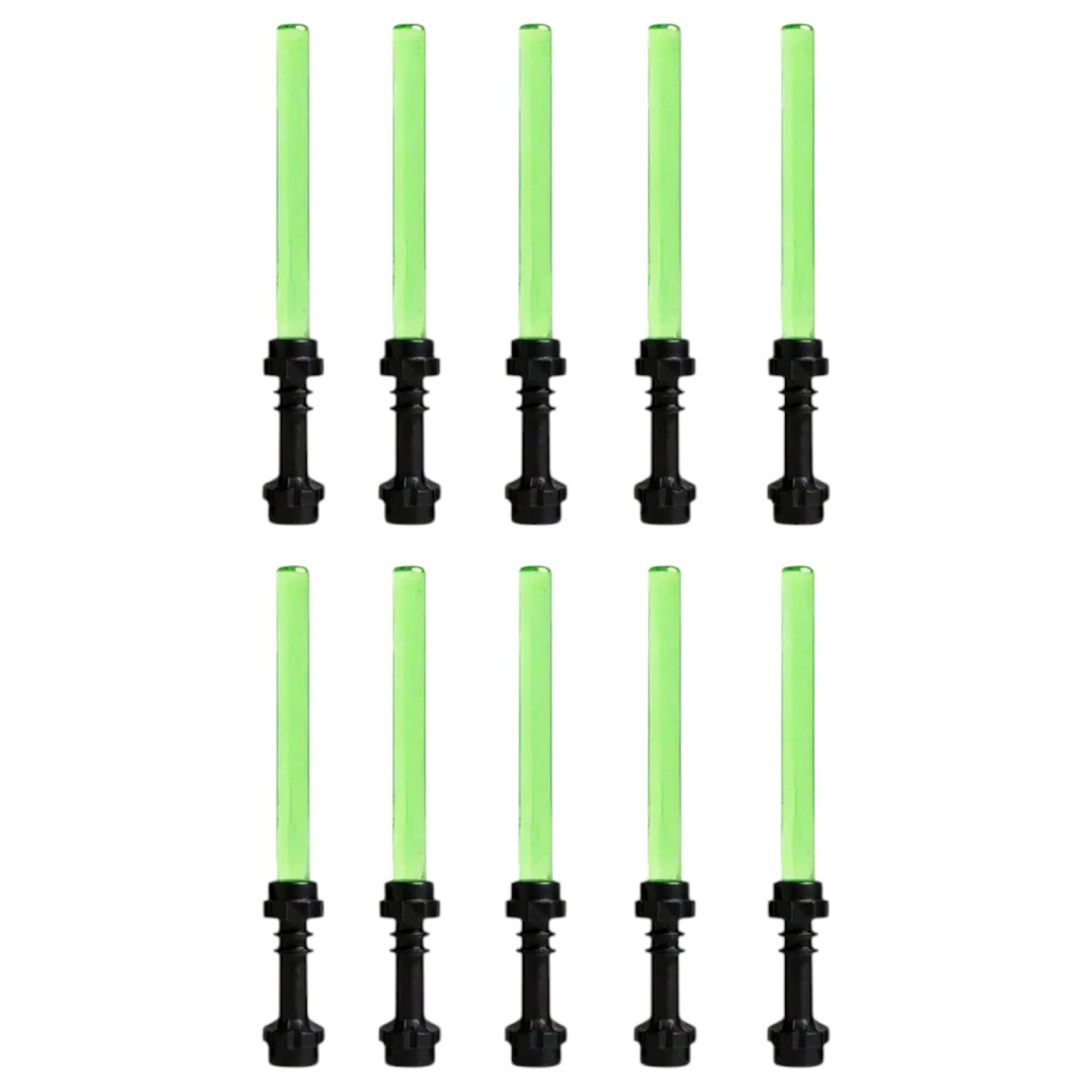 LEGO Zubehör Laserschwert 10 Stk. - Grün Schwarz