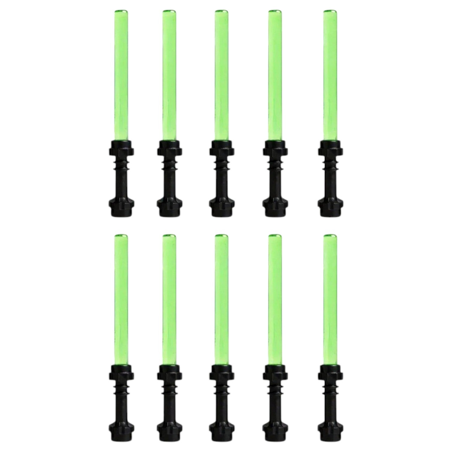 LEGO Zubehör Laserschwert 10 Stk. - Grün Schwarz