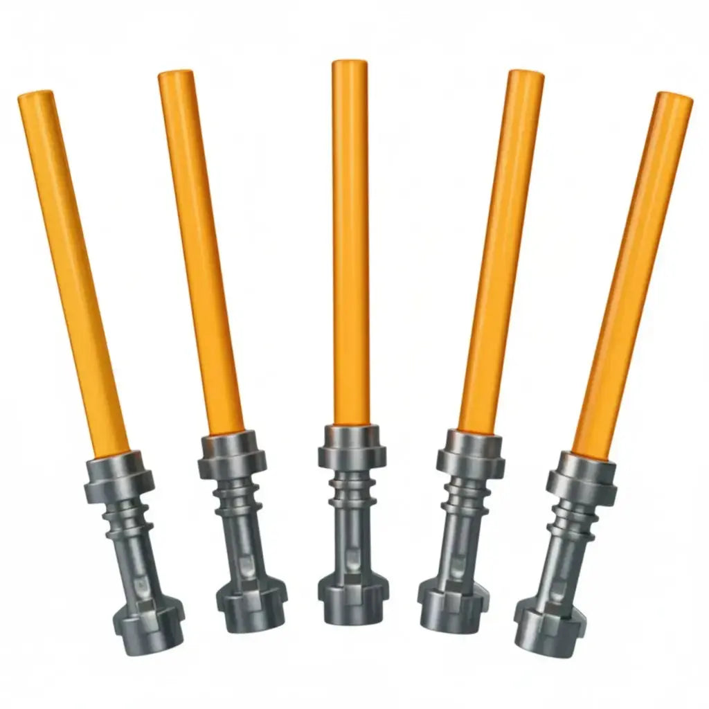 LEGO Zubehör Laserschwert 5 Stk. - Orange Silber Spiele Pirat