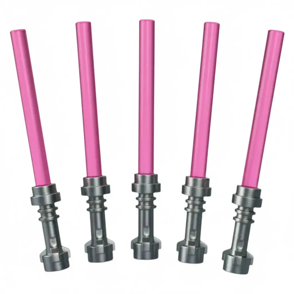 LEGO Zubehör Laserschwert 5 Stk. - Pink Silber Spiele Pirat