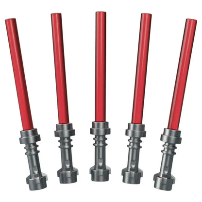 LEGO Zubehör Laserschwert 5 Stk. - Rot Silber Spiele Pirat