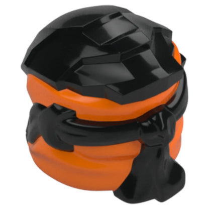 LEGO Zubehör Ninjago Kapuze - Schwarz Orange - 5990 Spiele Pirat