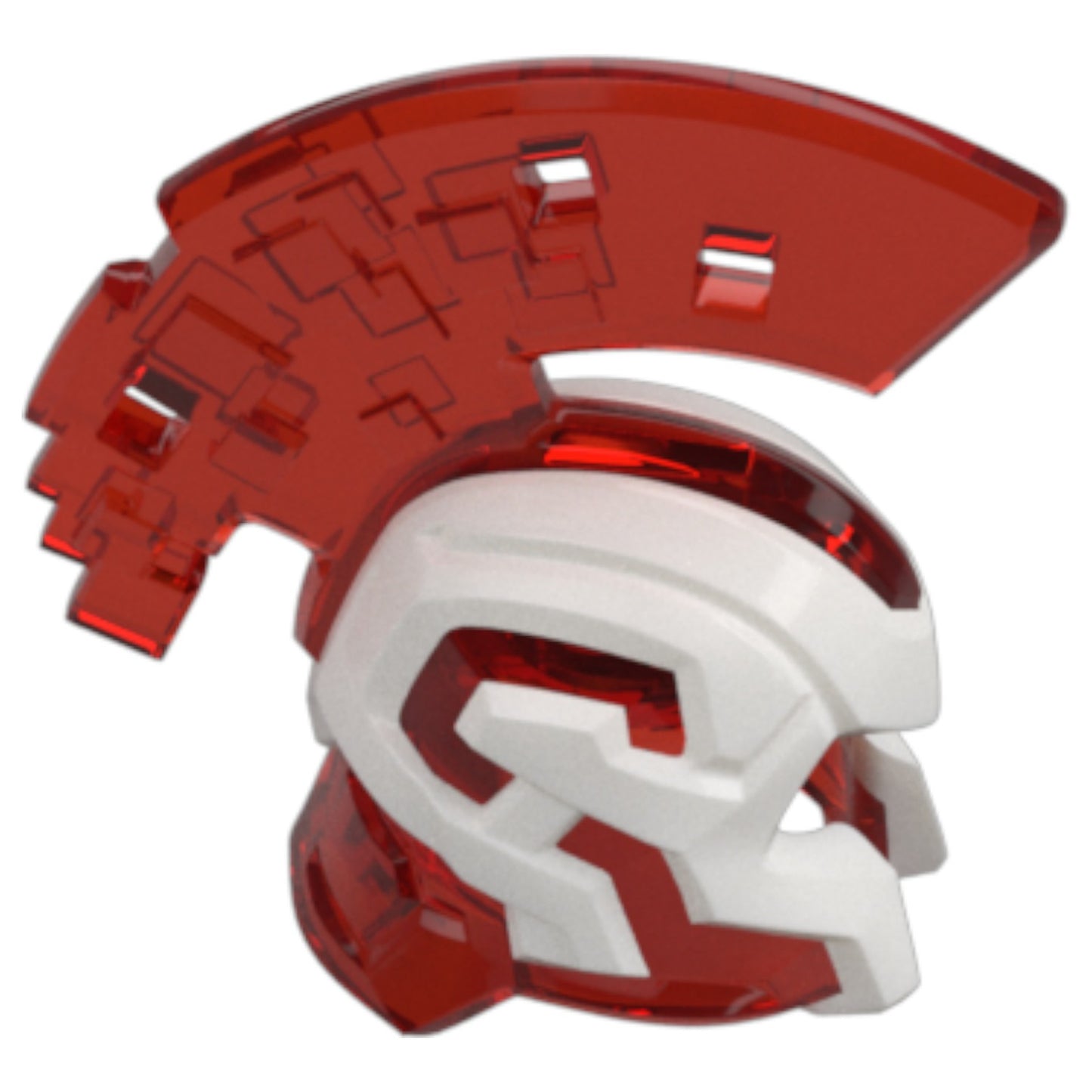 LEGO Zubehör Ninjago Sparta Helm - Rot Weiss - 6889