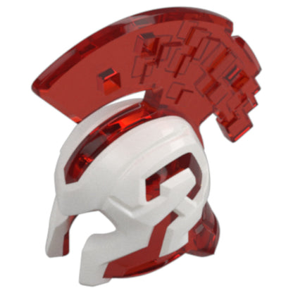 LEGO Zubehör Ninjago Sparta Helm - Rot Weiss - 6889