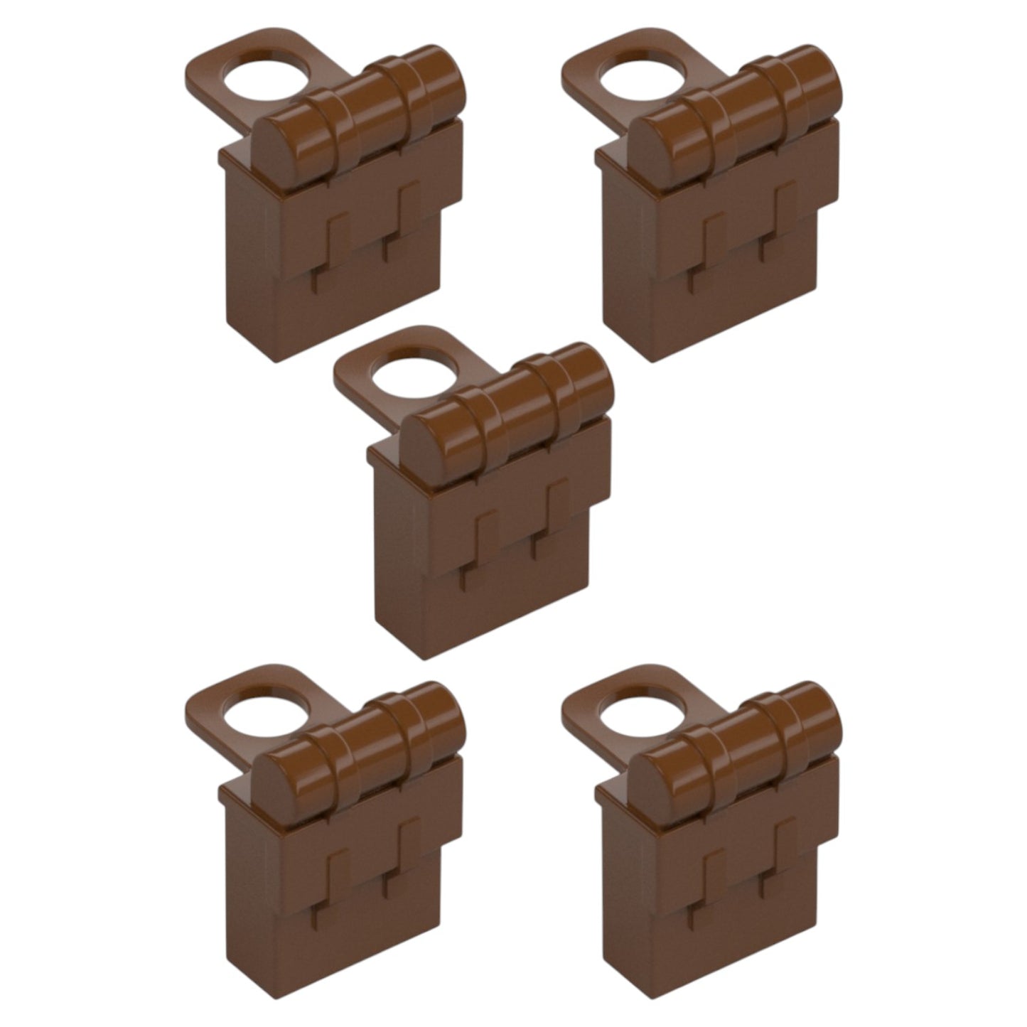 LEGO Zubehör Rüstung Backpack Knapsack 5 Stk. - Braun - 2524