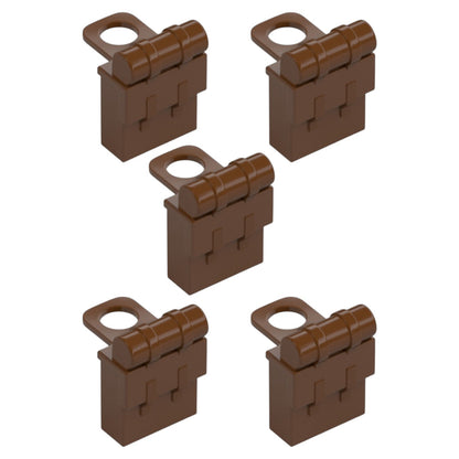 LEGO Zubehör Rüstung Backpack Knapsack 5 Stk. - Braun - 2524