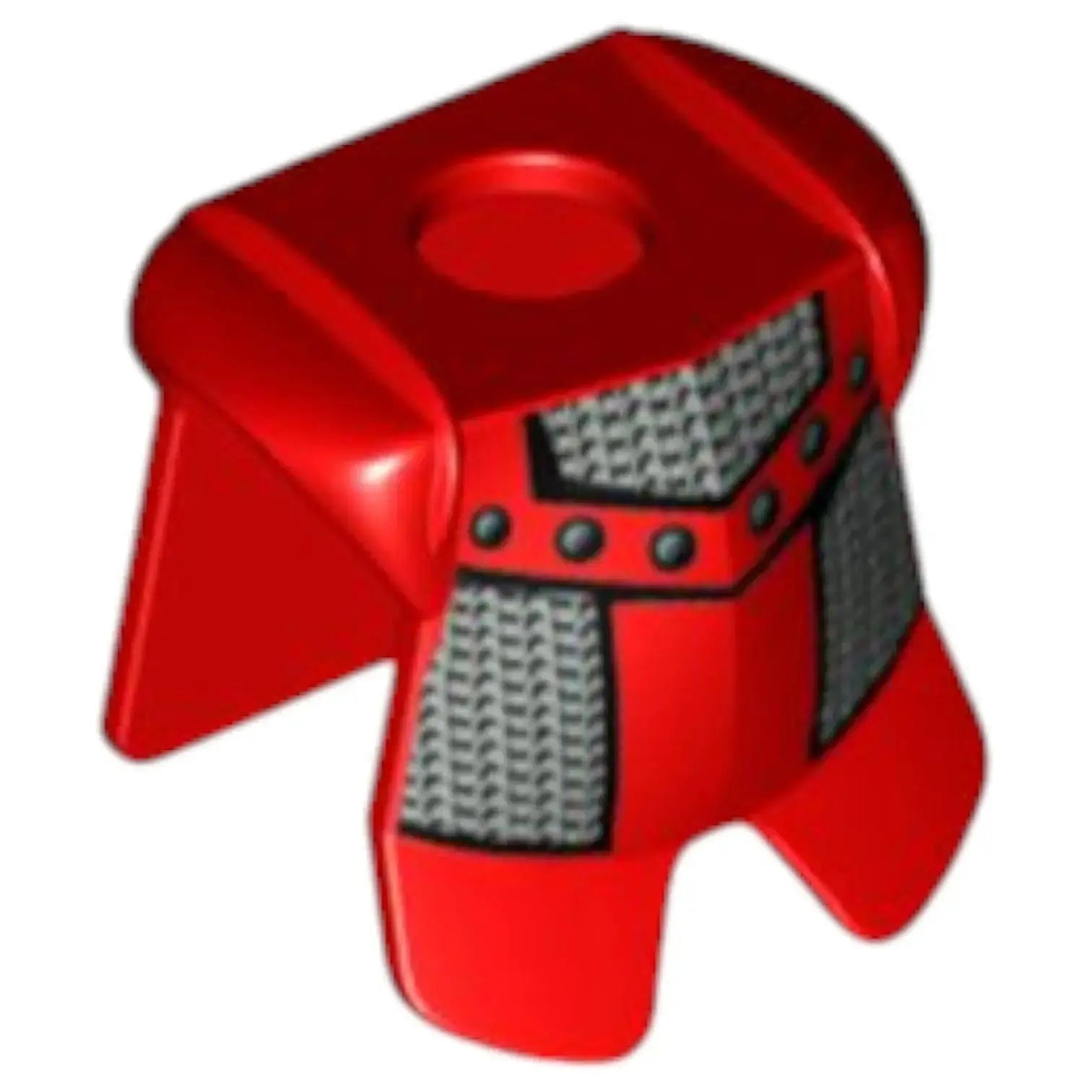 LEGO Zubehör Rüstung Brustpanzer mit Beinschutz Kettenhemd  - Rot Spiele Pirat