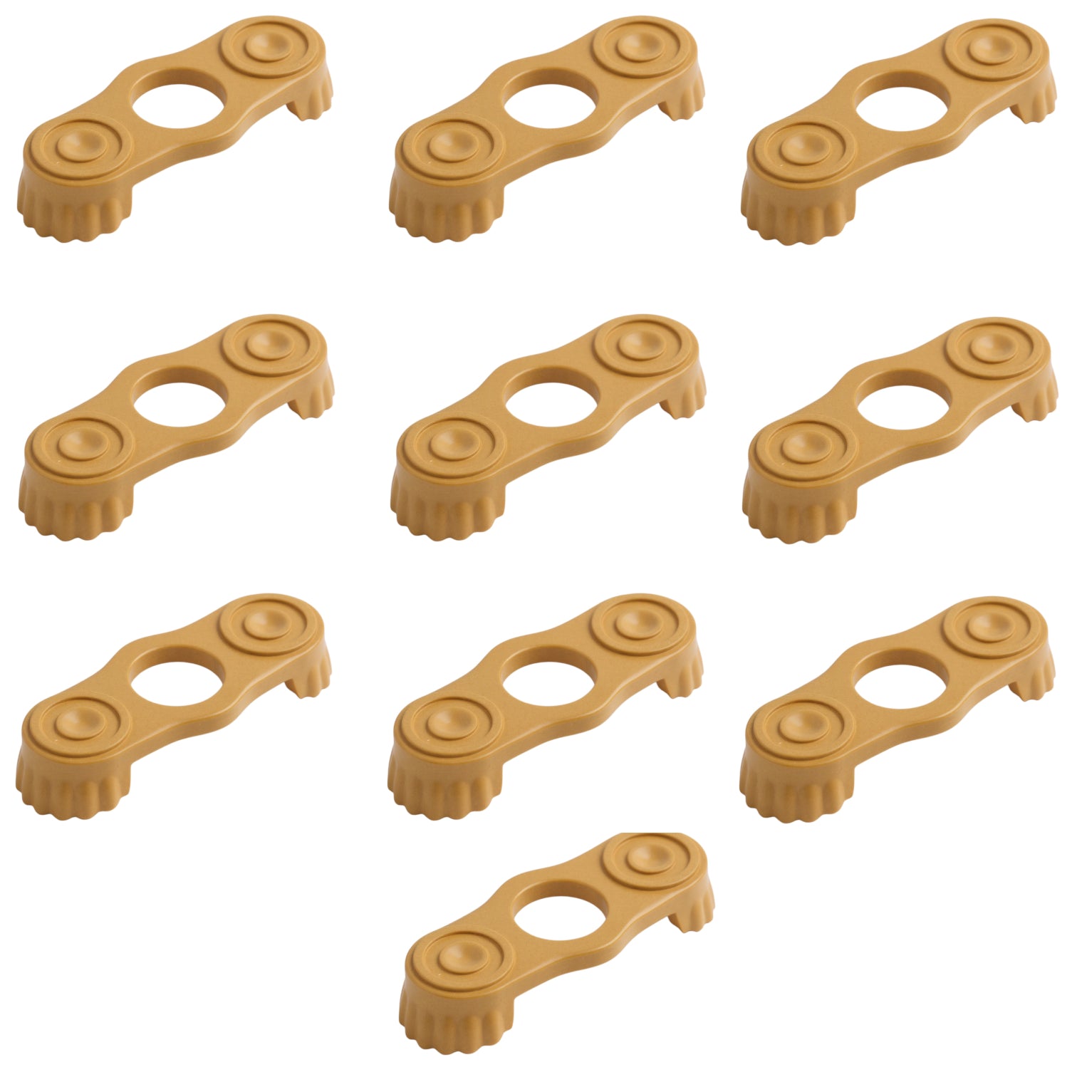 LEGO Zubehör Rüstung Epaulette 10 Stk. - Gold - 2526