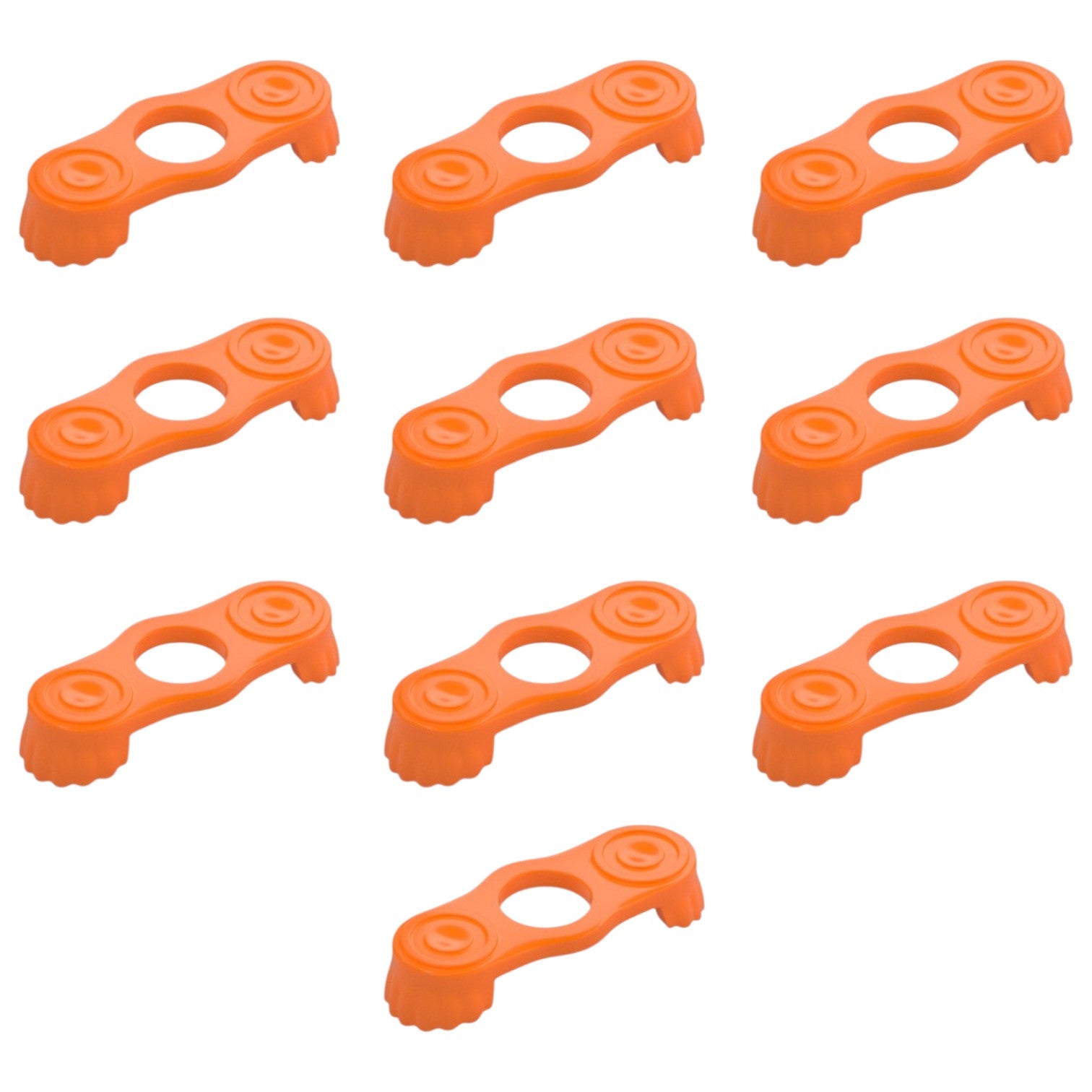 LEGO Zubehör Rüstung Epaulette 10 Stk. - Leucht Orange - 2526